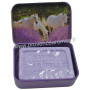 Boîte et savon 60 g Lavande déco Chevaux Lavande Esprit Provence