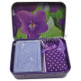 Boîte savon 60 g Violette et sachet de lavande déco violettes Esprit Provence