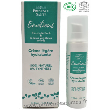 Crème légère Hydratante cellules végétales actives et fleurs de Bach Elixir & Co