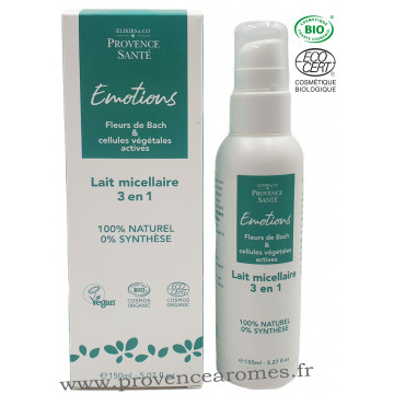 Lait micellaire 3 en 1 cellules végétales actives et fleurs de Bach Elixir & Co