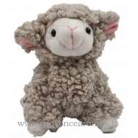 Peluche mouton gris beige