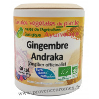 GINGEMBRE BIO 60 gélules végétales Phytofrance Euro Santé Diffusion