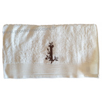 Serviette 50 x 100 brodée personnalisée initiale lettre 