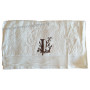 Serviette 50 x 100 brodée personnalisée initiale lettre L