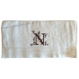 Serviette 50 x 100 brodée personnalisée initiale lettre N