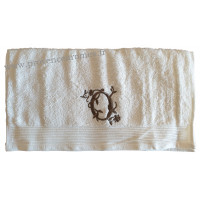 Serviette 50 x 100 brodée personnalisée initiale lettre 