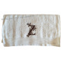 Serviette 50 x 100 brodée personnalisée initiale lettre Z