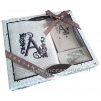 coffret cadeau personnalisé initiale lettre