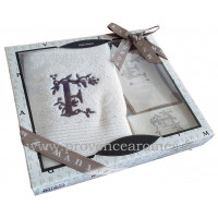 Coffret cadeau personnalisé initiale lettre F