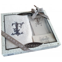 coffret cadeau personnalisé initiale lettre