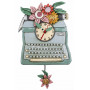Horloge Machine à écrire rétro à balancier déco vintage Allen designs