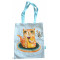 Sac coton CHAT avec un verre de vin et la souris ALLEN DESIGNS