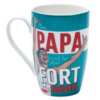 Mug MON PAPA C'EST LE PLUS FORT Natives déco rétro vintage