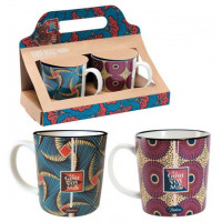 2 Mugs LE GOÛT DU VOYAGE Natives déco rétro vintage