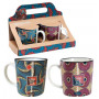 2 Mugs LE GOÛT DU VOYAGE Natives déco rétro vintage