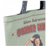 Sac coton Tote bag WONDER MAMAN Natives déco rétro vintage