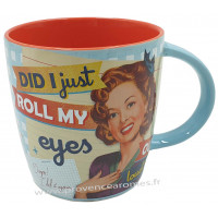 Mug DID I JUST ROLL MY EYES OUT TO déco rétro vintage