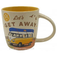 Mug Combi Volkswagen Let's get away déco rétro vintage