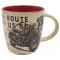 Mug ROUTE 66 BIKE MAP déco rétro vintage