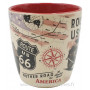 Mug ROUTE 66 BIKE MAP déco rétro vintage