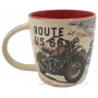 Mug ROUTE 66 BIKE MAP déco rétro vintage