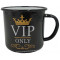 Mug émaillé VIP ONLY déco rétro vintage