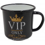 Mug émaillé VIP ONLY déco rétro vintage