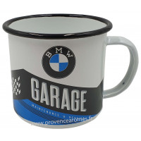 Mug émaillé BMW GARAGE déco rétro vintage