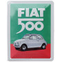 Plaque métal FIAT 500 20 x15 cm déco rétro vintage