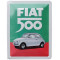 Plaque métal FIAT 500 20 x15 cm déco rétro vintage