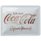 plaque métal Coca cola blanc 20 x15 cm déco rétro vintage