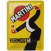 plaque métal MARTINI VERMOUTH 20 x15 cm déco rétro vintage