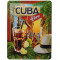 Plaque métal CUBA LIBRE 20 x15 cm déco rétro vintage