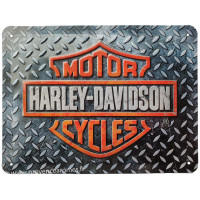 Plaque métal HARLEY-DAVIDSON MOTORCYCLES 20 x15 cm déco rétro vintage