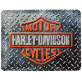 Plaque métal HARLEY-DAVIDSON MOTORCYCLES 20 x15 cm déco rétro vintage