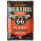 Plaque métal ROUTE 66 The Ultimate American Road Trip 30 x 20 cm déco rétro vintage