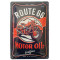 Plaque métal ROUTE 66 Motor Oil 30 x 20 cm déco rétro vintage