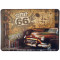 Plaque métal Route 66 ROAD TRIP carte postale rétro vintage collection