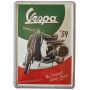 Plaque métal VESPA '59 The original carte postale rétro vintage collection