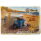 Plaque métal Volkswagen Bus Surf Coas carte postale rétro vintage collection