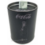 Tirelire métal Coca Cola bouteille noire rétro vintage collection