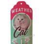 Thermomètre métal WEATHER CAT rétro vintage collection