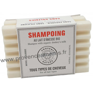 Shampoing Solide Tous Types de Cheveux au lait d'ânesse BIO