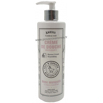 Crème de douche Rose musquée au lait d'ânesse BIO