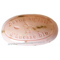 Savon luxe Rose Pétales au lait d'ânesse frais Bio 110 gr