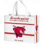 Sac Cabas LA VACHE QUI RIT Rouge et blanc déco publicité rétro vintage