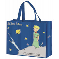 Sac Cabas bleu LE PETIT PRINCE planète