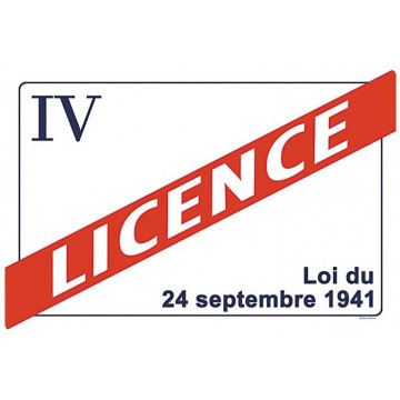 Set de table LICENCE IV déco rétro vintage