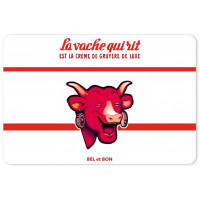 Set de table VACHE QUI RIT rouge et blanc déco publicité rétro vintage