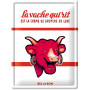 Plaque métal LA VACHE QUI RIT rouge et blanc 30 x 40 cm déco rétro vintage